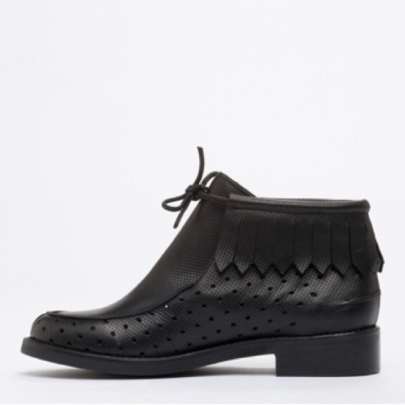 Rachel Comey Fringe Leather Booties - Picture 2 of 4